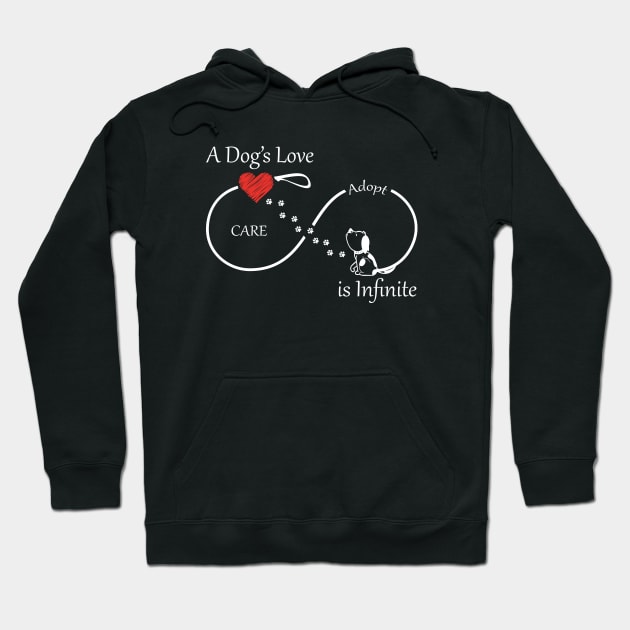 A Dog's Love is Infinite Hoodie by mstory